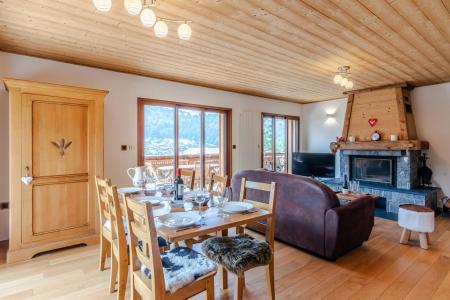 Ski verhuur Appartement 3 kamers 6 personen (1) - Chalet l'Ourson Blanc Morzine - Morzine - Woonkamer