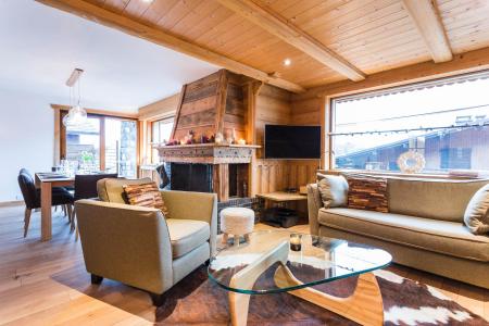 Rent in ski resort 6 room chalet 10 people - Chalet le Blizzard - Morzine - Living room