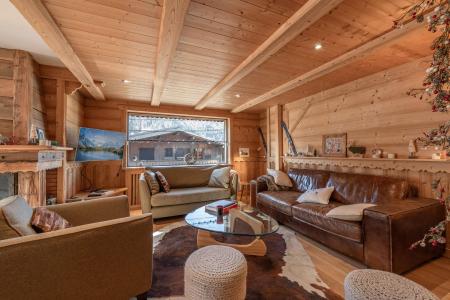 Rent in ski resort 6 room chalet 11 people - Chalet le Blizzard - Morzine - Living room