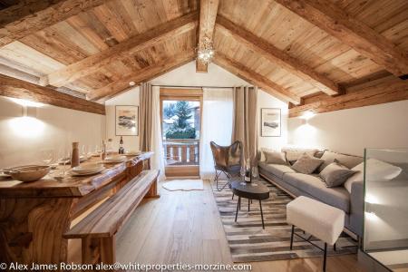 Rent in ski resort 2 room apartment 4 people - Chalet Mazot Bambi - Morzine - Living room