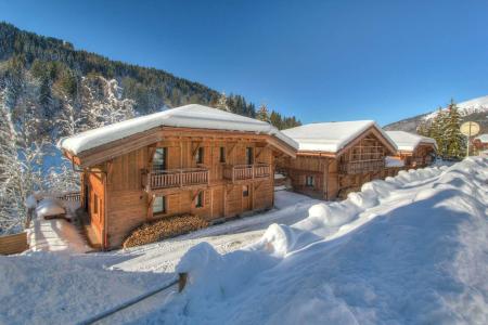 Rent in ski resort 7 room triplex chalet 16 people - Chalet Mesange Cendrée - Morzine - Winter outside