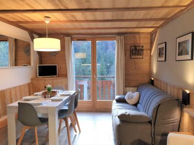 Skiverleih 2-Zimmer-Holzhütte für 4 Personen (28) - La Chamossière - Morzine - Wohnzimmer