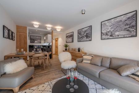 Rent in ski resort 3 room apartment 4 people (104) - Le Mas de Joux Plane - Morzine - Living room