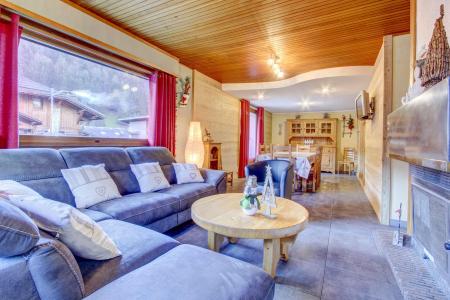 Rent in ski resort 5 room cottage 10 people - Maison l'Outo - Morzine - Living room