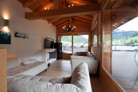 Rent in ski resort 4 room duplex apartment 7 people (5) - Maison la Faronnière - Morzine - Living room