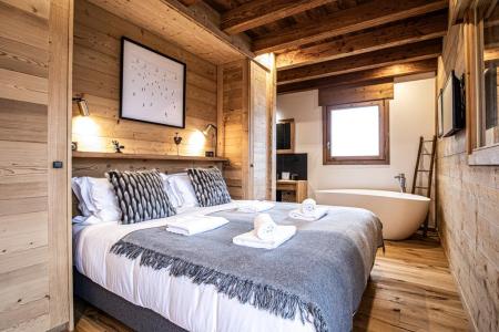 Rent in ski resort 6 room triplex chalet 10 people - NANOOK - Morzine - Bedroom