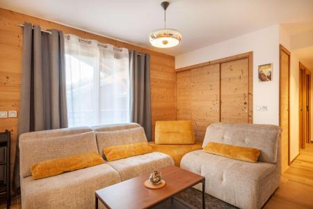 Rent in ski resort 4 room apartment cabin 8 people (B202) - Résidence Echo du Pleney - Morzine - Living room