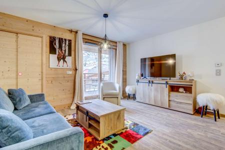 Ski verhuur Appartement 4 kabine kamers 8 personen (A107) - Résidence Echo du Pleney - Morzine - Woonkamer