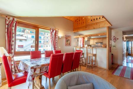 Rent in ski resort 5 room mezzanine apartment 10 people (6) - Résidence la Ploche - Morzine - Living room