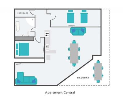 Rent in ski resort 3 room apartment 6 people (2) - Résidence le Sabaudia - Morzine - Plan
