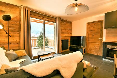 Skiverleih 3-Zimmer-Appartment für 6 Personen (402) - Résidence les Bailicimes - Morzine - Wohnzimmer