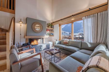 Skiverleih 5 Zimmer Maisonettewohnung für 10 Personen (5) - Résidence les Cordettes - Morzine - Wohnzimmer