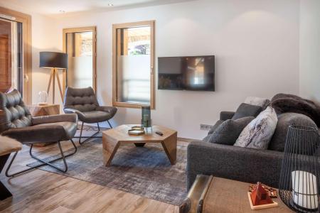 Rent in ski resort 3 room apartment sleeping corner 6 people (104) - Résidence les Portes du Pleney - Morzine - Living room