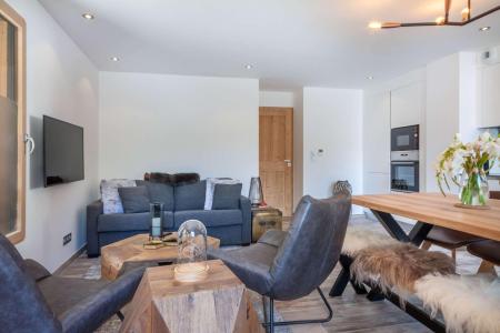 Ski verhuur Appartement 3 kamers bergnis 6 personen (104) - Résidence les Portes du Pleney - Morzine - Woonkamer