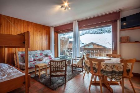 Ski verhuur Studio 4 personen (S4) - Résidence Olympique - Morzine - Woonkamer