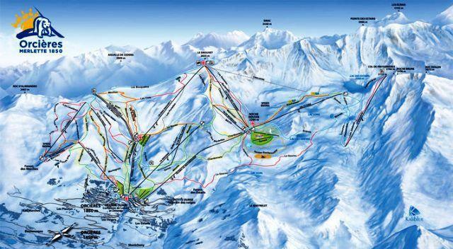 Location au ski Studio coin montagne 6 personnes (67A) - Résidence le Rond Point des Pistes I - Orcières Merlette 1850 - Extérieur hiver