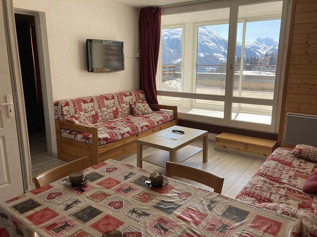 Ski verhuur Appartement 2 kamers bergnis 7 personen (35B) - Résidence le Rond Point des Pistes II - Orcières Merlette 1850 - Woonkamer