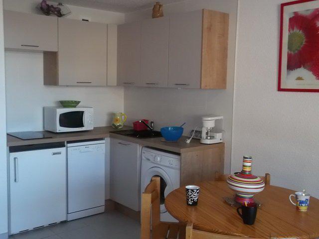 Rent in ski resort Studio sleeping corner 4 people (55B) - Résidence le Rond Point des Pistes II - Orcières Merlette 1850 - Kitchenette