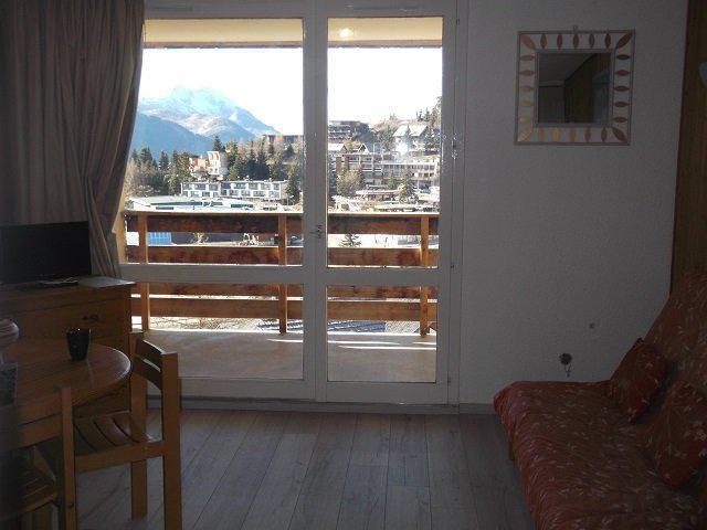 Rent in ski resort Studio sleeping corner 4 people (55B) - Résidence le Rond Point des Pistes II - Orcières Merlette 1850 - Living room