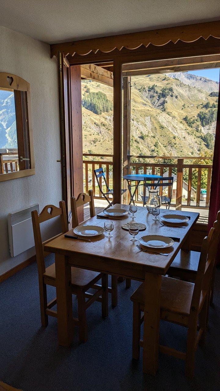 Ski verhuur Appartement 2 kamers 4 personen (202) - Résidence les Balcons du Soleil - Orcières Merlette 1850 - Woonkamer