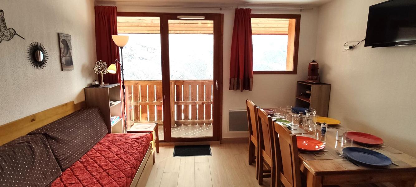 Ski verhuur Appartement 2 kamers bergnis 7 personen (32m²) - Résidence les Etoiles d'Orion - Orcières Merlette 1850 - Woonkamer