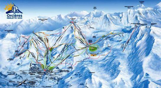 Soggiorno sugli sci Studio con alcova per 6 persone (67A) - Résidence le Rond Point des Pistes I - Orcières Merlette 1850 - Esteriore inverno