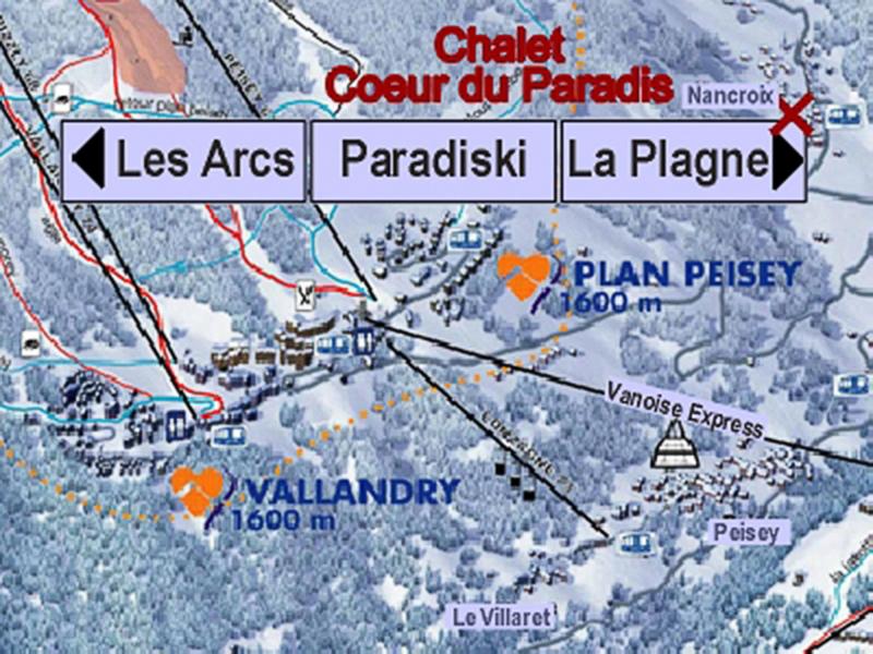 Location au ski Chalet Coeur du Paradis - Peisey-Vallandry - Plan
