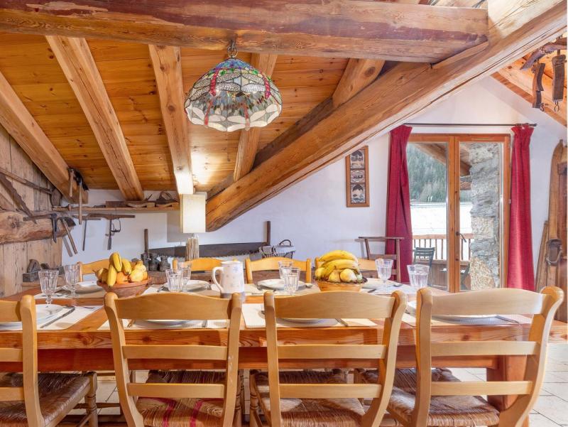 Ski verhuur Chalet Coeur du Paradis - Peisey-Vallandry - Woonkamer