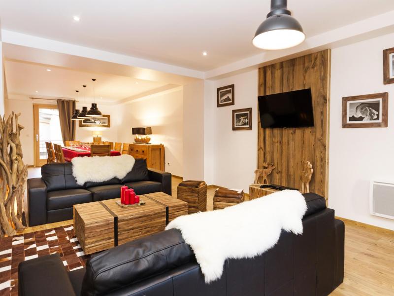 Rent in ski resort Chalet Esprit du Paradis - Peisey-Vallandry - Living room