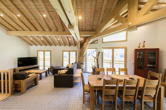 Аренда на лыжном курорте Апартаменты триплекс 6 комнат 12 чел. (Aiguille Rouge) - Chalet Les Amis - Peisey-Vallandry - Салон