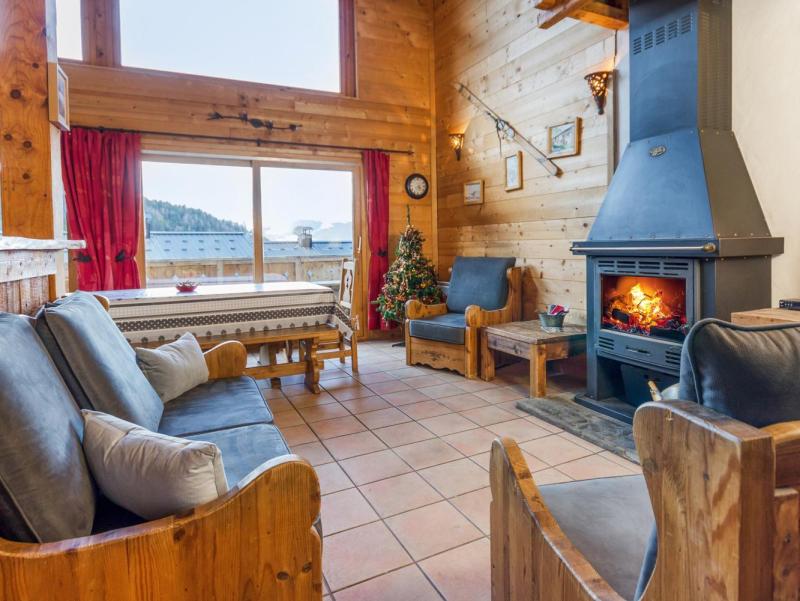 Ski verhuur Chalet triplex 5 kamers 8 personen - Chalet Piccola Pietra - Peisey-Vallandry - Woonkamer