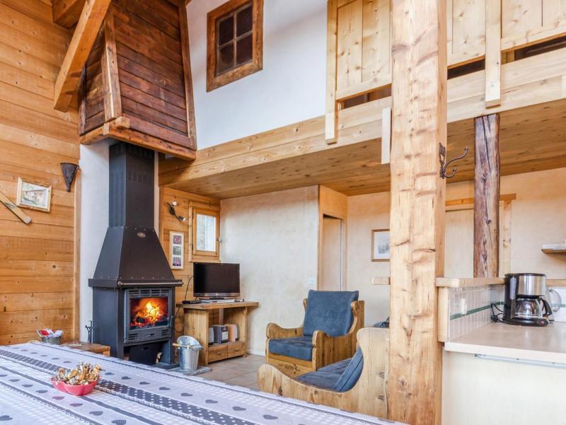 Ski verhuur Chalet triplex 5 kamers 8 personen - Chalet Piccola Pietra - Peisey-Vallandry - Woonkamer