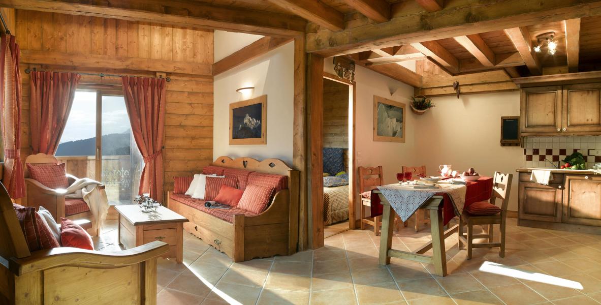 Rent in ski resort L'Orée des Cimes - Peisey-Vallandry - Living room