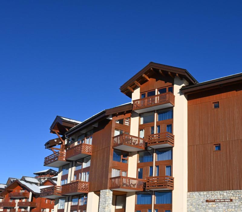 Rent in ski resort Studio mezzanine 5 people (304R) - Résidence Arc en Ciel - Peisey-Vallandry - Winter outside