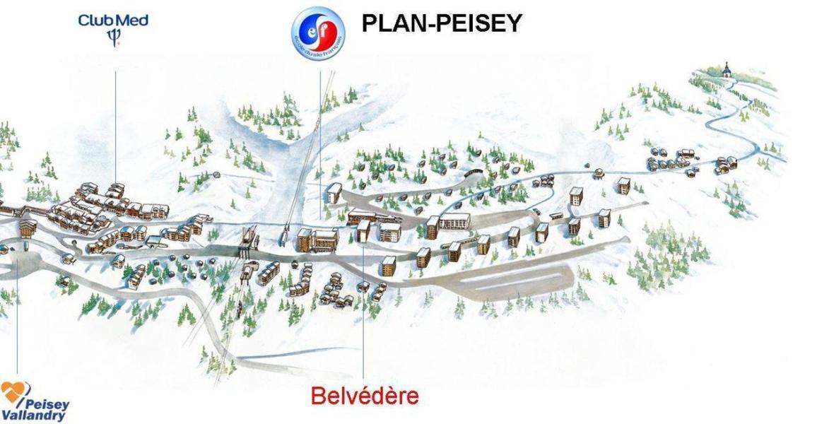 Location au ski Appartement 2 pièces 5 personnes (1332) - Résidence Belvédère - Peisey-Vallandry