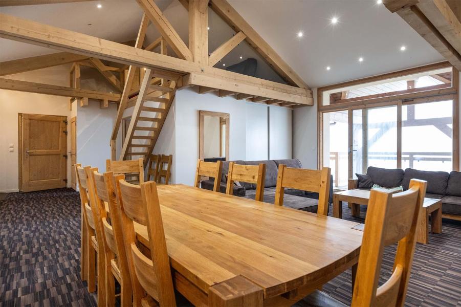 Skiverleih 5 Zimmer Maisonettewohnung für 14 Personen (Grand Renard) - Résidence Chalet Les Amis - Peisey-Vallandry - Wohnzimmer