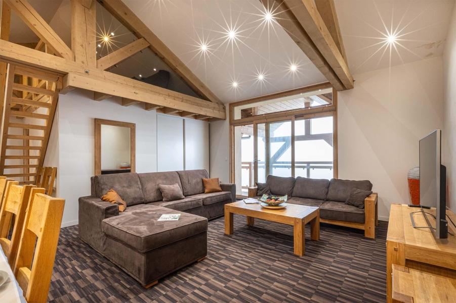 Skiverleih 5 Zimmer Maisonettewohnung für 14 Personen (Grand Renard) - Résidence Chalet Les Amis - Peisey-Vallandry - Wohnzimmer