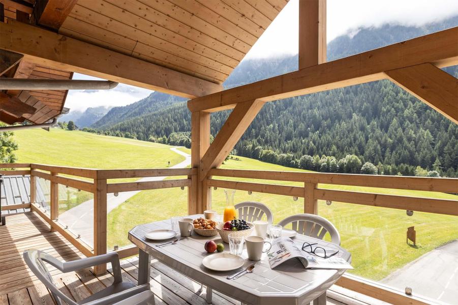 Alquiler al esquí Apartamento dúplex 5 piezas 14 personas (Nancroix) - Résidence Chalet Les Amis - Peisey-Vallandry - Balcón