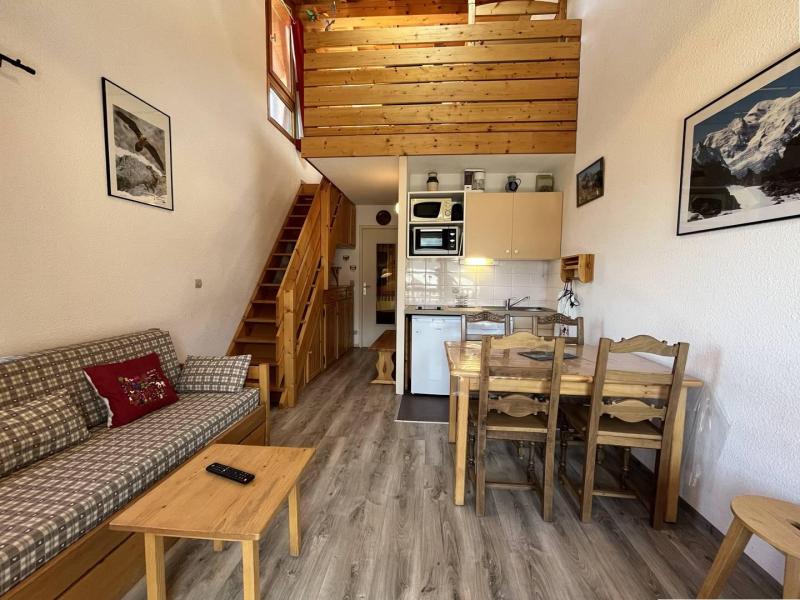 Ski verhuur Appartement 3 kamers mezzanine 6 personen (4108) - Résidence Neige et Soleil A - Peisey-Vallandry - Woonkamer