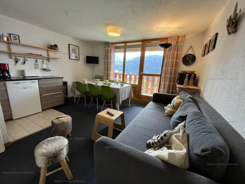 Rent in ski resort 3 room duplex apartment sleeping corner 8 people (47115) - Résidence Petite Ourse - Peisey-Vallandry - Living room