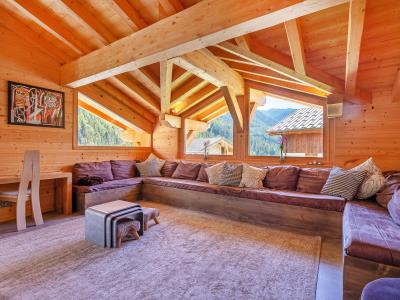 Rent in ski resort Chalet Cairn - Peisey-Vallandry - Living room