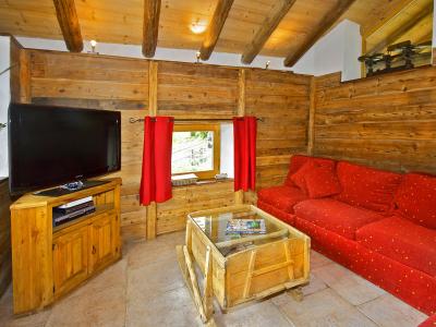 Rent in ski resort Chalet Honoré - Peisey-Vallandry - Living room