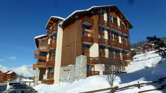 Skiverleih Mezzanin-Studio für 5 Personen (304R) - Résidence Arc en Ciel - Peisey-Vallandry - Draußen im Winter