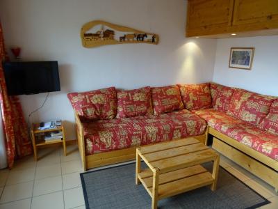 Rent in ski resort 3 room apartment 6 people (03) - Résidence Castors - Peisey-Vallandry - Living room