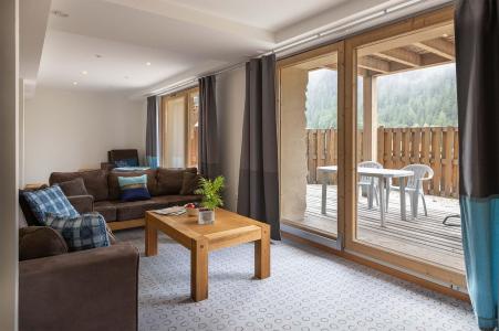 Rent in ski resort 4 room duplex apartment 10 people (Montchavin) - Résidence Chalet Les Amis - Peisey-Vallandry - Living room