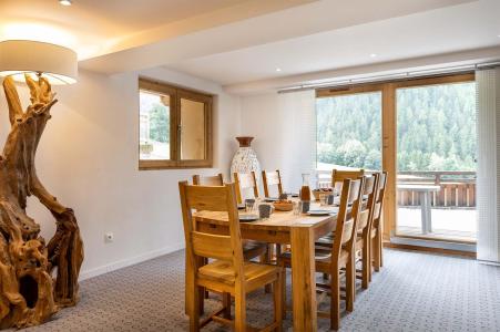 Rent in ski resort 4 room duplex apartment 10 people (Vanoise) - Résidence Chalet Les Amis - Peisey-Vallandry - Living room