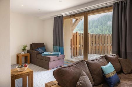 Skiverleih 4 Zimmer Maisonettewohnung für 10 Personen (Montchavin) - Résidence Chalet Les Amis - Peisey-Vallandry - Wohnzimmer