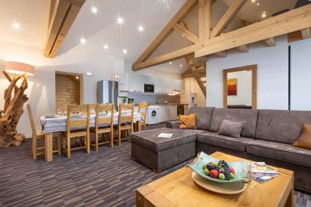 Skiverleih 5 Zimmer Maisonettewohnung für 14 Personen (Grand Renard) - Résidence Chalet Les Amis - Peisey-Vallandry - Wohnzimmer