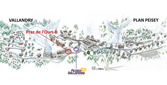 Location au ski Résidence Praz de l'Ours B - Peisey-Vallandry