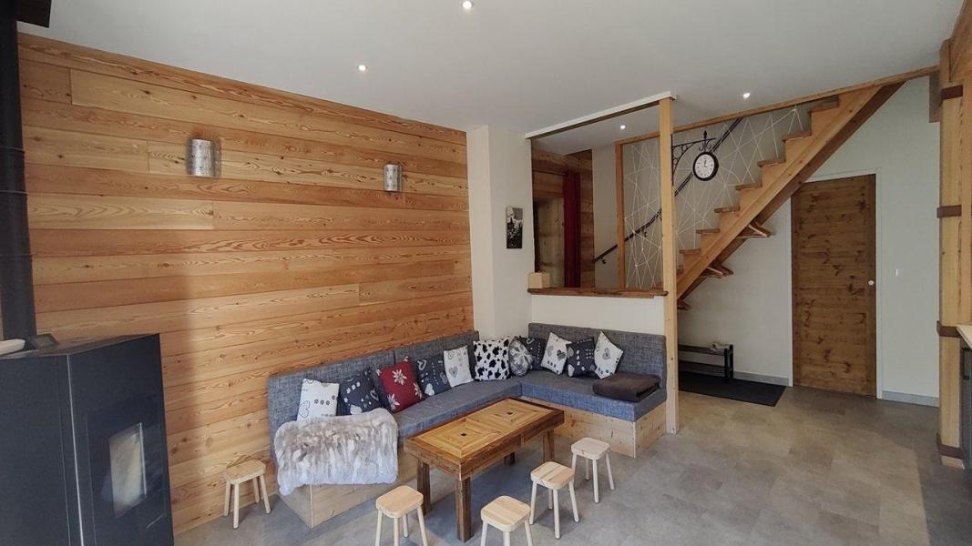 Rent in ski resort 6 room duplex chalet 16 people (LE REFUGE DE LULU) - Chalet 16 Personnes - Pelvoux - Living room